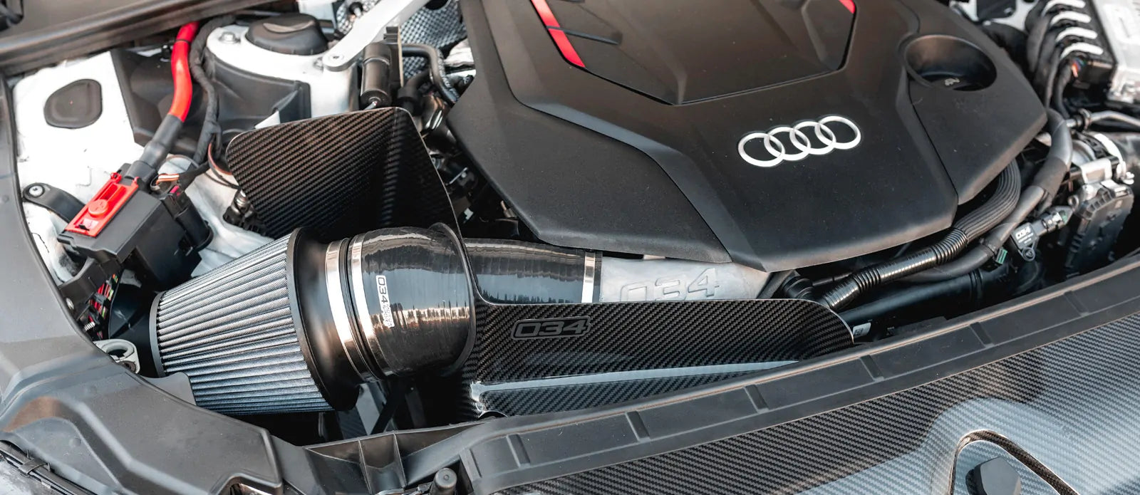 034 Motorsport - Audi B9 S4/S5 3.0 TFSI - S34 SüperDüper Carbon Fibre Cold Air Intake Bundle - 034-108-1062