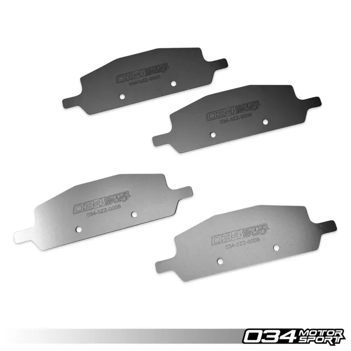 034 Motorsport - Titanium Brake Pad Shim Kit - Audi B9/9.5 S4/S5/SQ5/RS5 - 034-3ZZ-0008