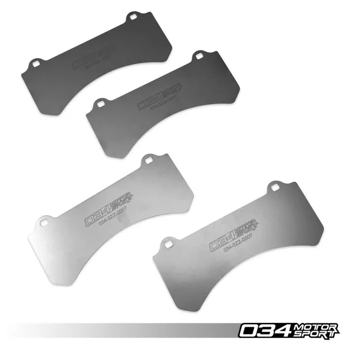 034 Motorsport - Titanium Front Brake Pad Shim Kit for RS+ Big Brake Package - 034-3ZZ-0007