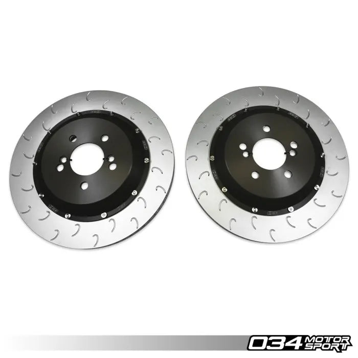 034 Motorsport - 2-Piece Rear Brake Rotor Upgrade - BMW F8X M2/M3/M4 - 034-301-2016