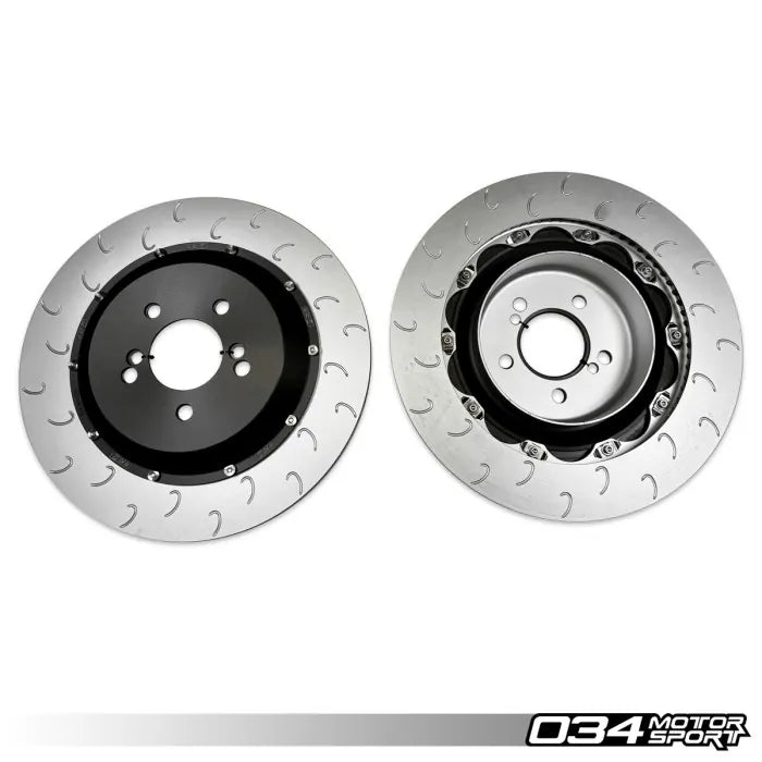 034 Motorsport - 2-Piece Rear Brake Rotor Upgrade - BMW F8X M2/M3/M4 - 034-301-2016