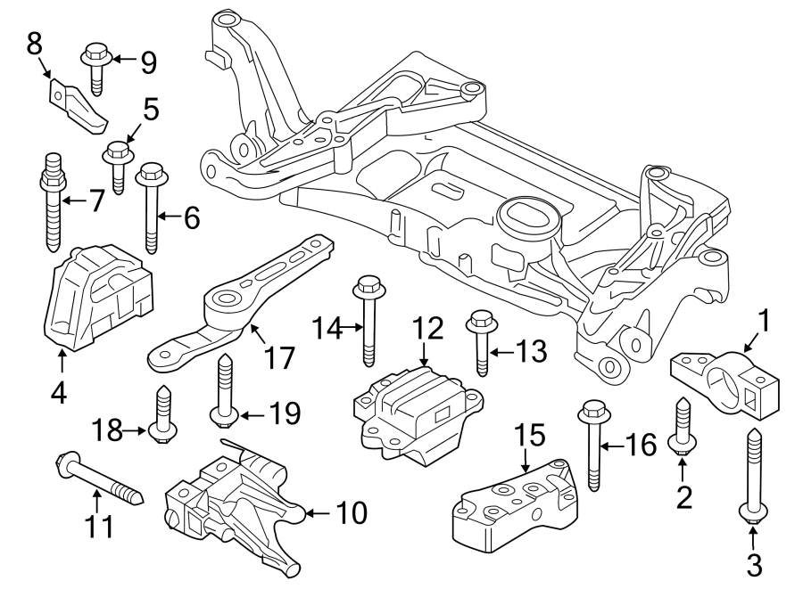 N91167101 - Hex Socket Bolt - Middle Dogbone Bolt - Volkswagen Golf MK5/MK6/MK7