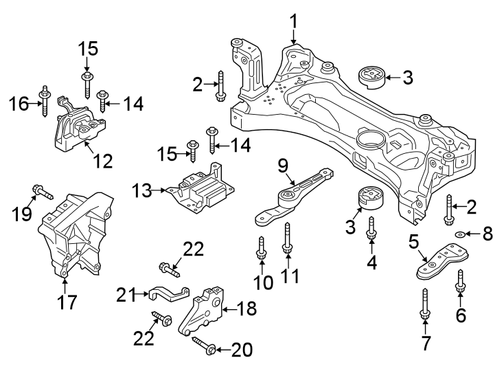 N91201001 - (MQB) Dogbone Puck Bolt - Volkswagen Golf MK7 GTI/R & Audi 8V S3/TT/TTS/RS3