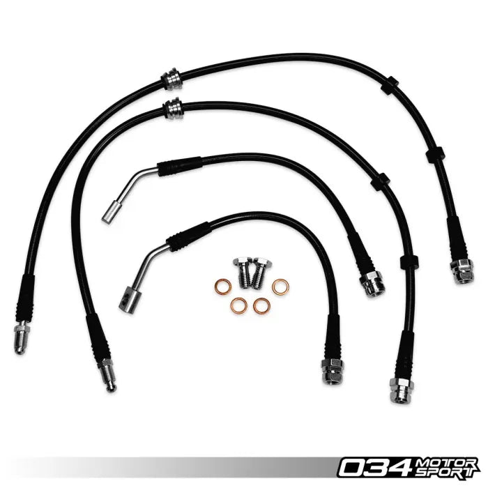 034 Motorsport - Audi 8Y RS3 Stainless Steel Braided Brake Lines - 034-303-0024