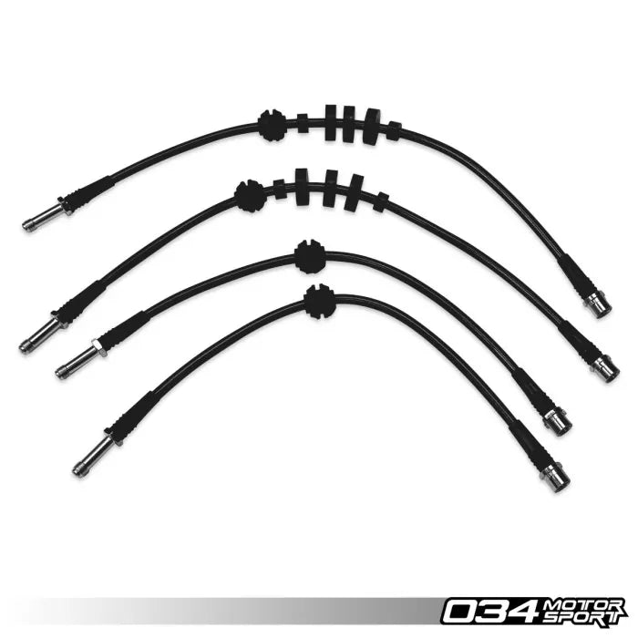 034 Motorsport - Audi B8 Q5/SQ5 Stainless Steel Braided Brake Line Kit - 034-303-0022